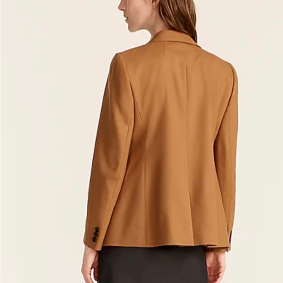 Parke blazer in wool flannel In Hthr Caramel size 8 - Picture 3 of 7